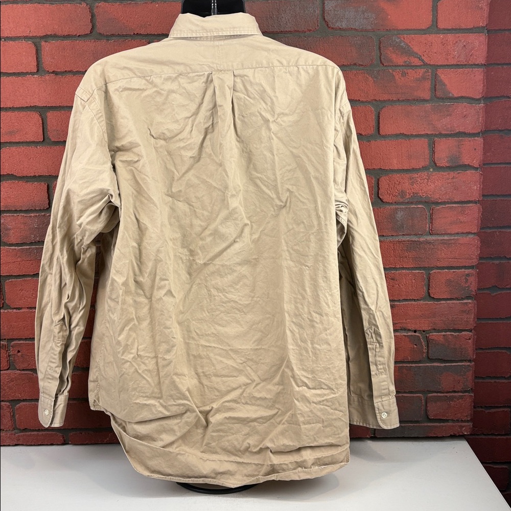 Ralph Lauren Shirt Mens XL Tan Button Down - Picture 4 of 8